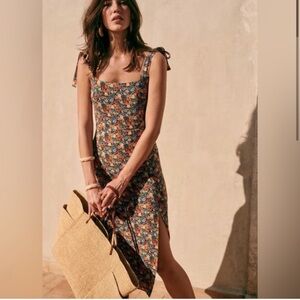 Sezane Dorothea Dress in Sunflowers | size 40